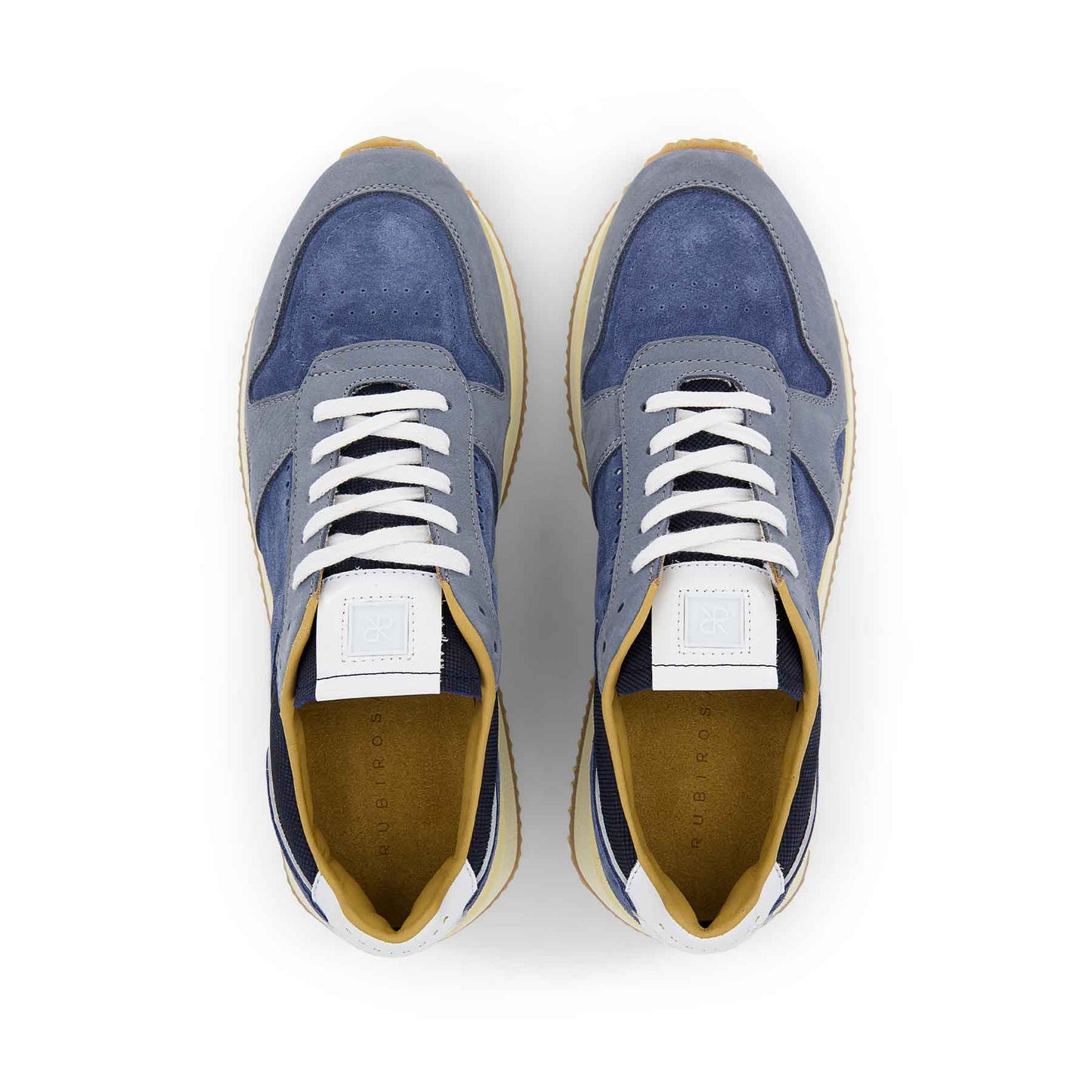Kim Blue Men's Leather Sneakers