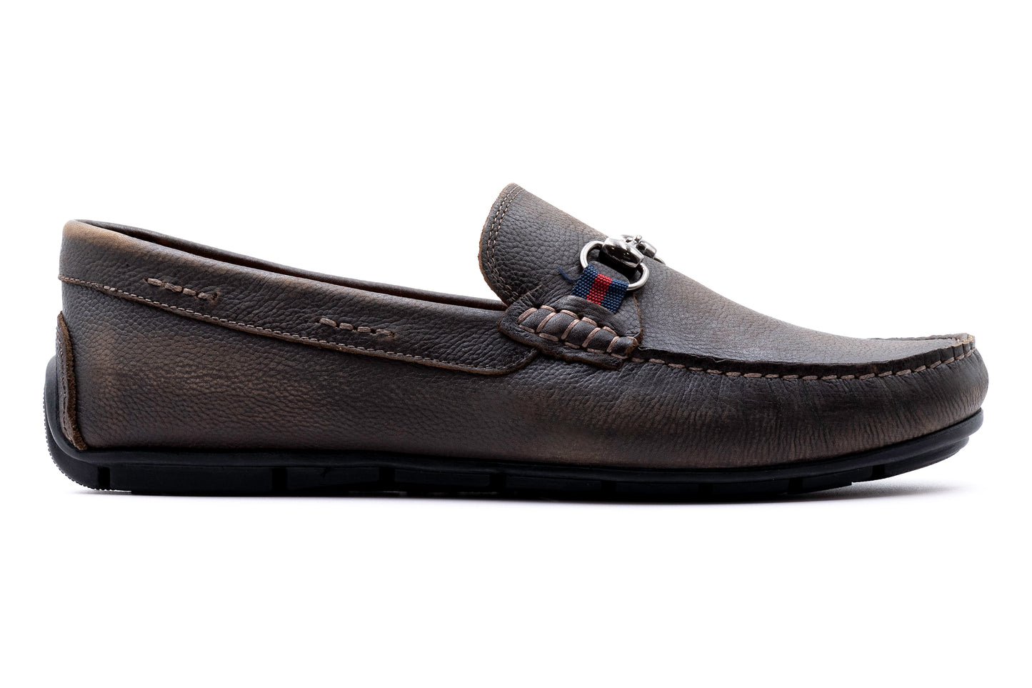 BERMUDA PEBBLE GRAIN HORSE BIT LOAFERS