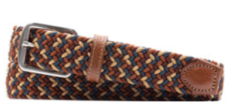 NEWPORT WOVEN ITALIAN RAYON ELASTIC BELT