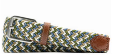 NEWPORT WOVEN ITALIAN RAYON ELASTIC BELT