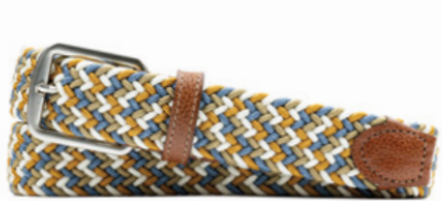 NEWPORT WOVEN ITALIAN RAYON ELASTIC BELT