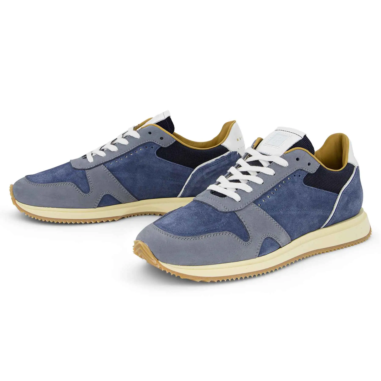 Kim Blue Men's Leather Sneakers