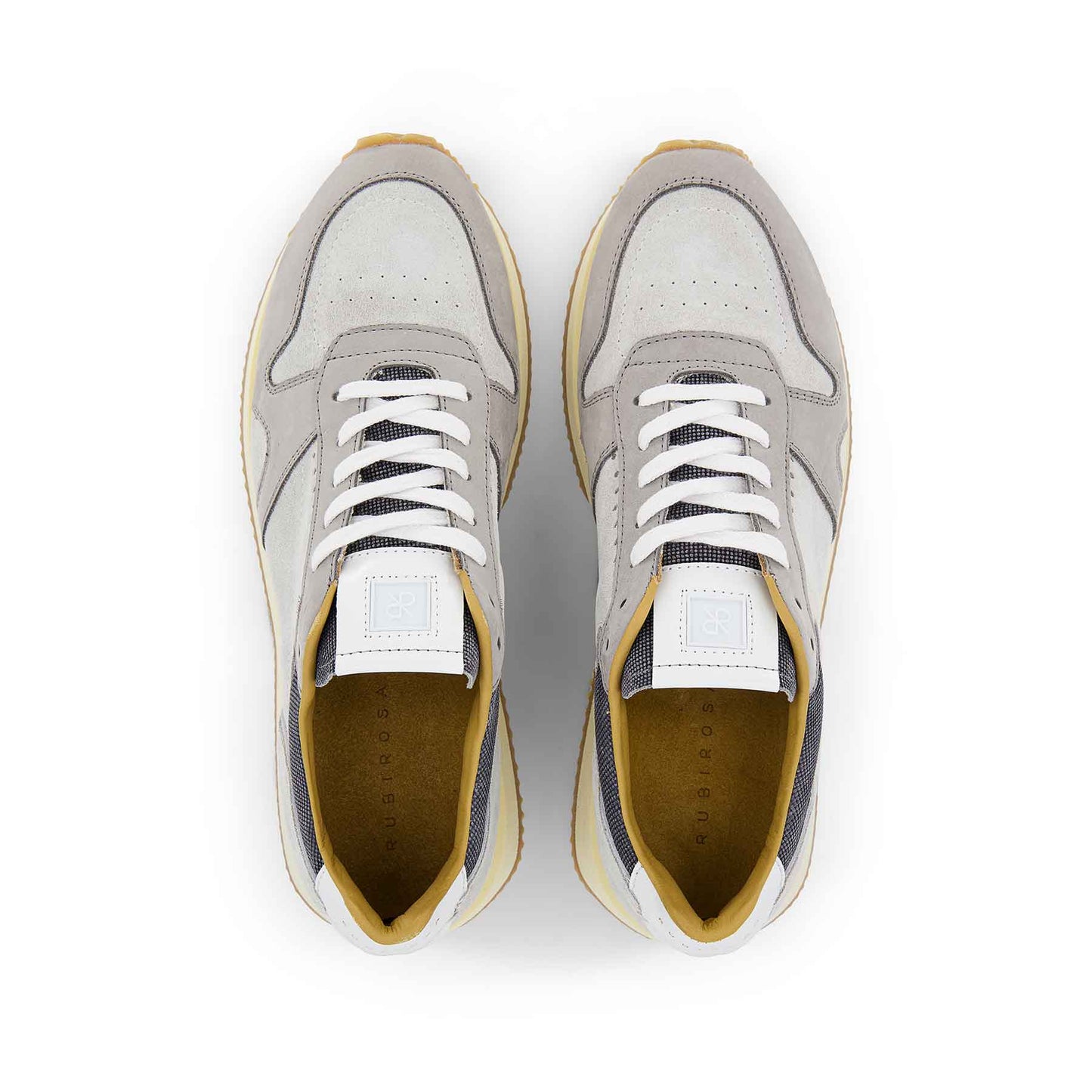 Kim Grey Men’s Leather Sneakers