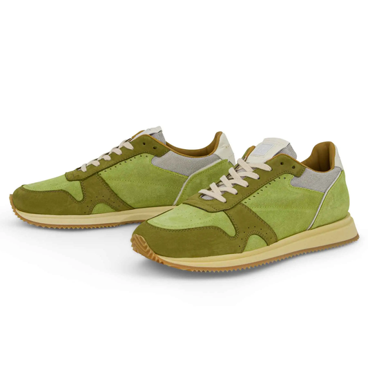 Kim Green Men’s Leather Sneakers