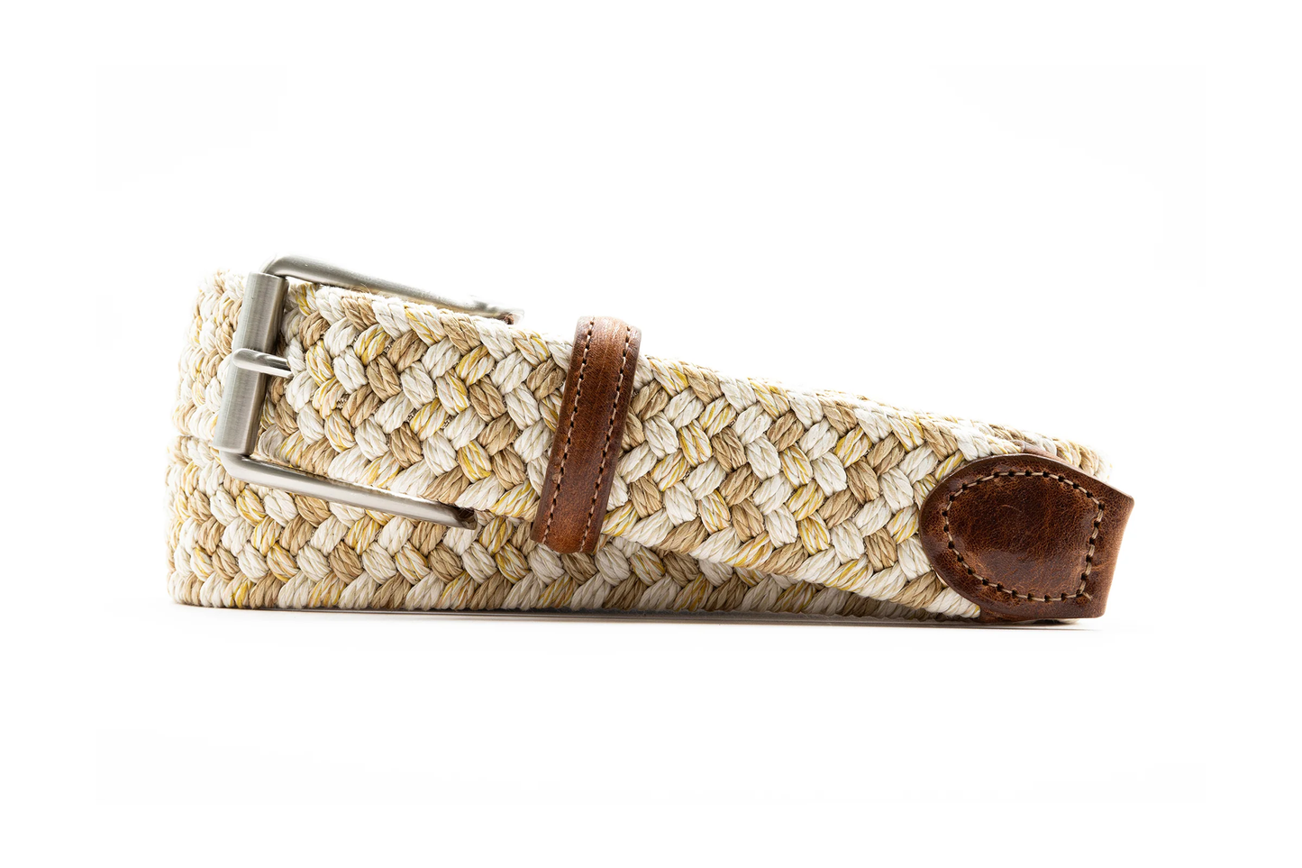 COMO BRAIDED ITALIAN LINEN AND ELASTIC BELT