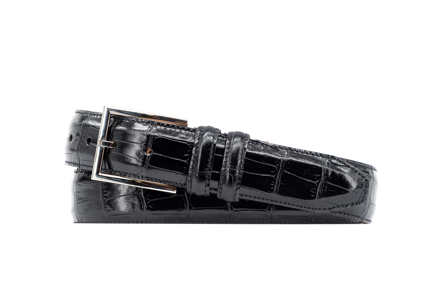 ALEXANDER ALLIGATOR GRAIN ITALIAN CALF LEATHER BELT