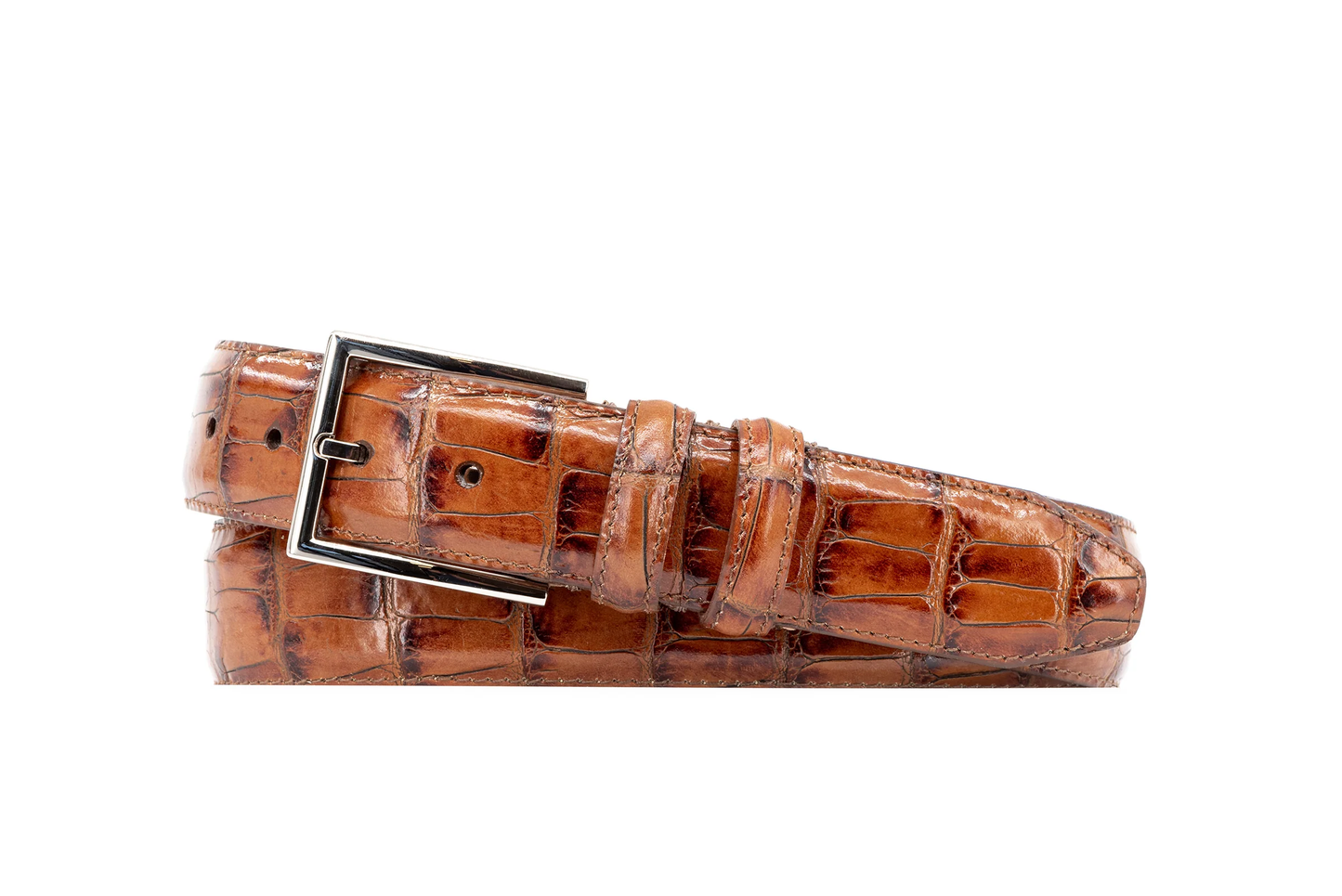 ALEXANDER ALLIGATOR GRAIN ITALIAN CALF LEATHER BELT